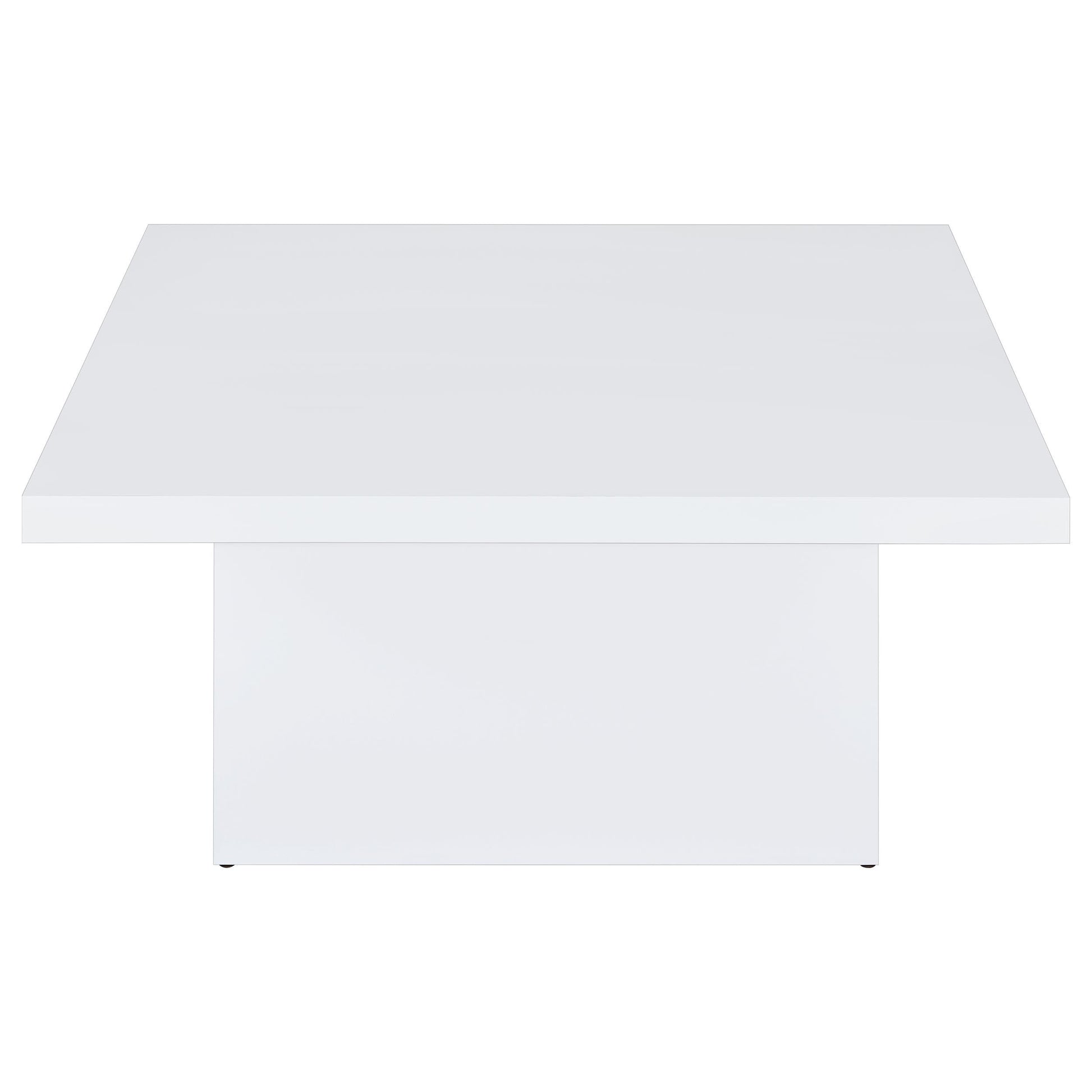  Coaster Furniture Devar 710898 Square Engineered Wood Coffee Table - White High Gloss IMAGE 8