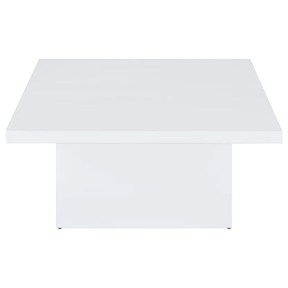  Coaster Furniture Devar 710898 Square Engineered Wood Coffee Table - White High Gloss IMAGE 8