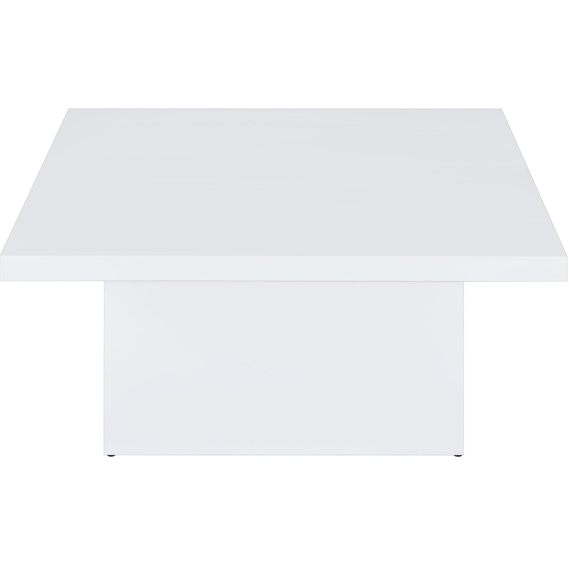  Coaster Furniture Devar 710898-S2 2-piece Square Coffee End Table Set - White High Gloss IMAGE 9