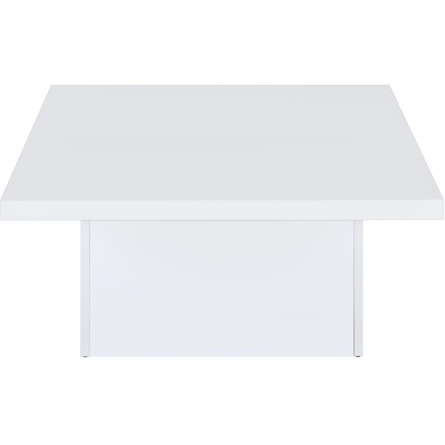  Coaster Furniture Devar 710898-S3 3-piece Square Coffee End Table Set - White High Gloss IMAGE 11