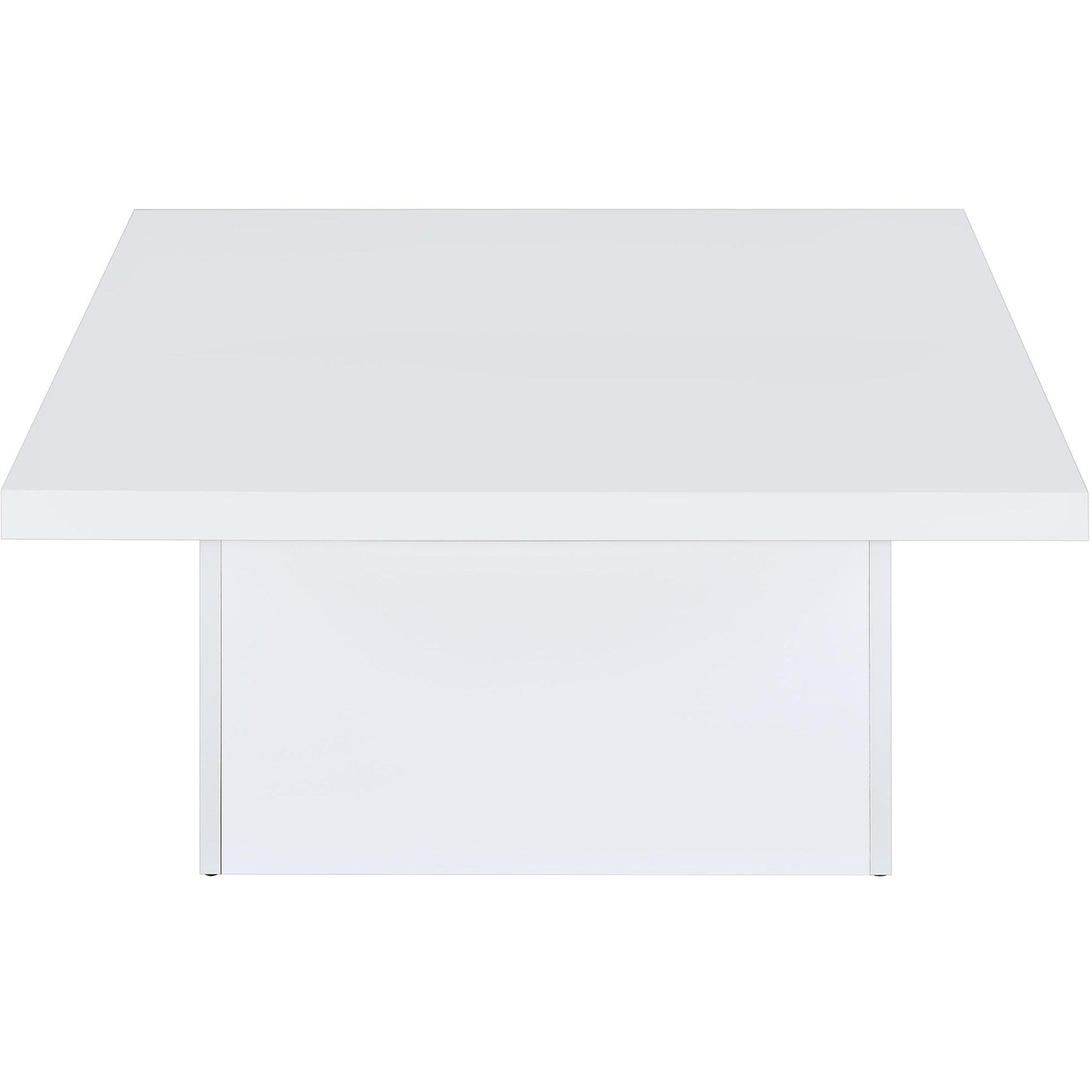  Coaster Furniture Devar 710898-S3 3-piece Square Coffee End Table Set - White High Gloss IMAGE 12