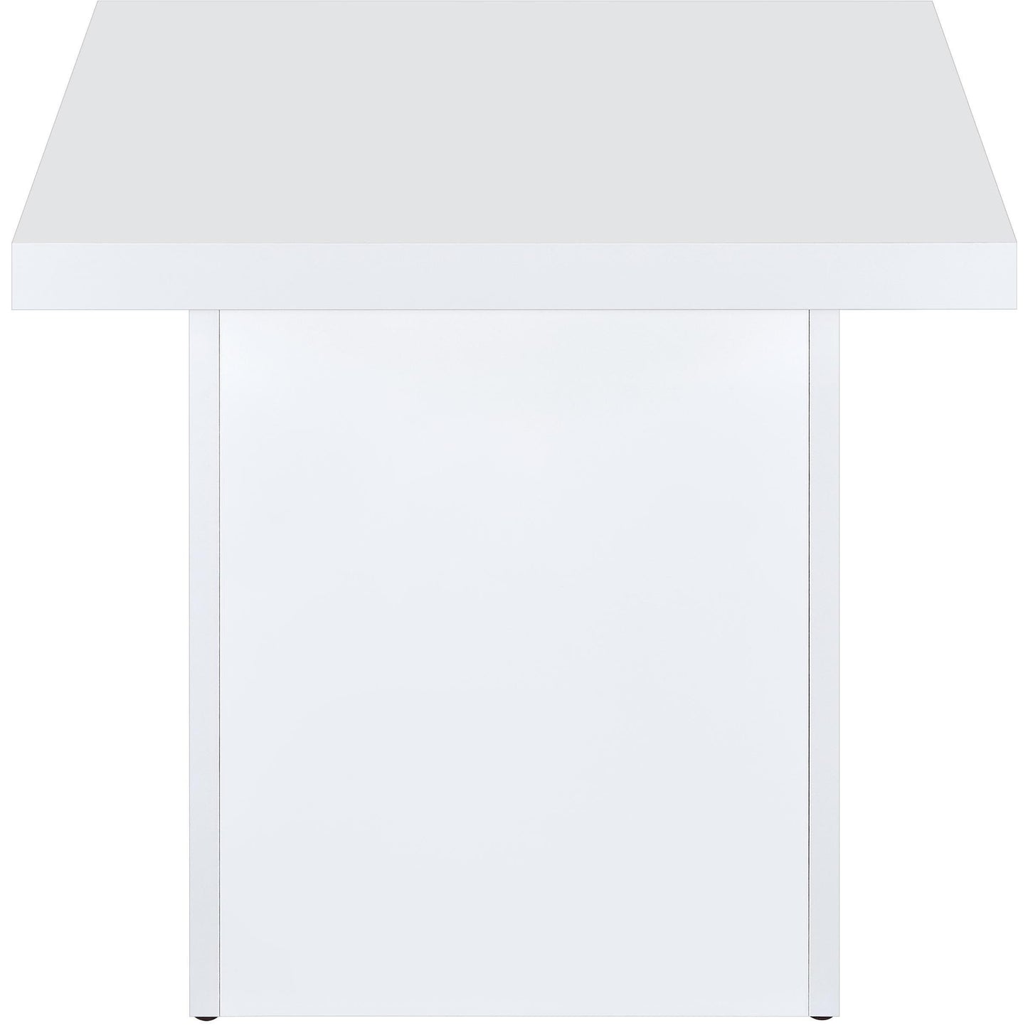  Coaster Furniture Devar 710898-S3 3-piece Square Coffee End Table Set - White High Gloss IMAGE 6