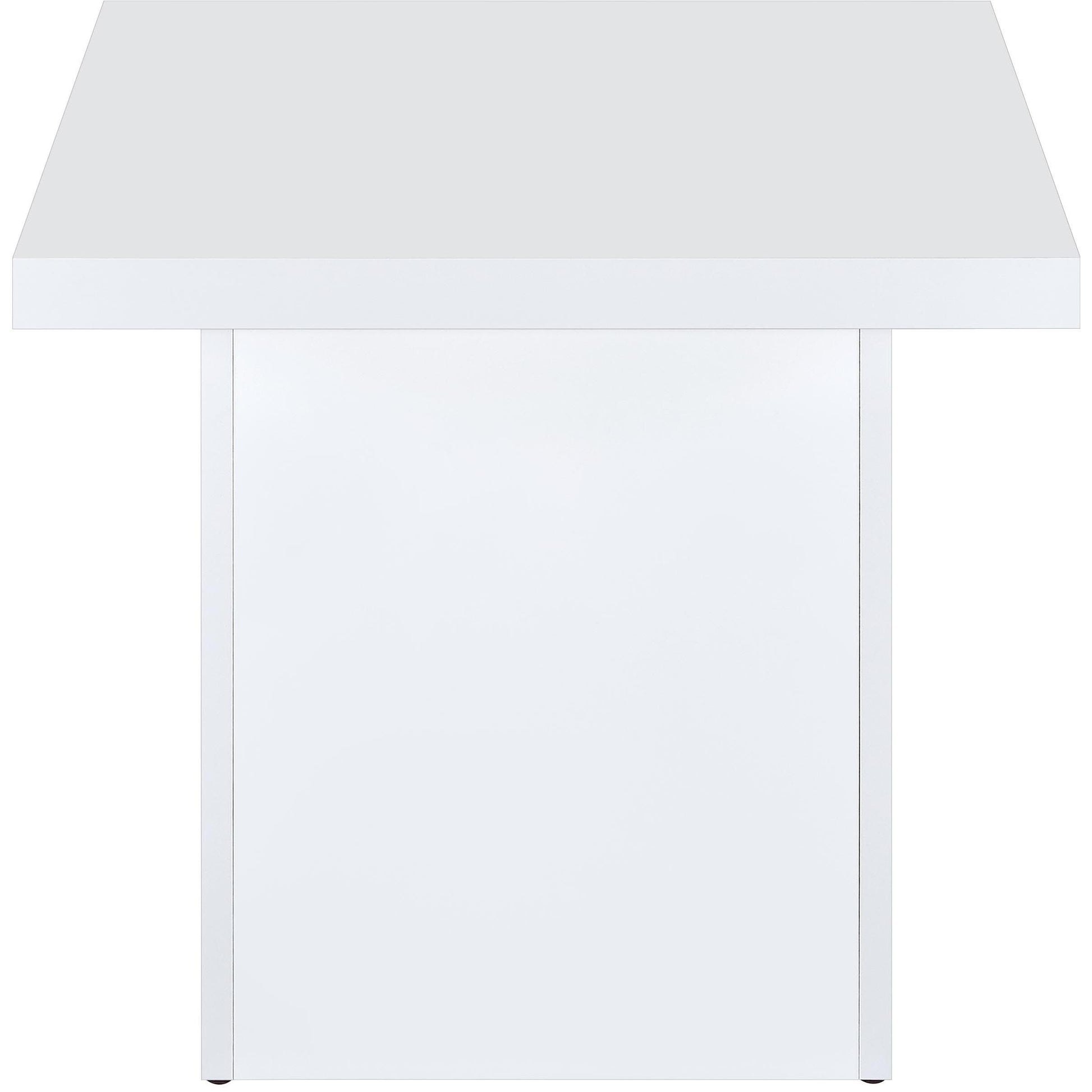  Coaster Furniture Devar 710898-S3 3-piece Square Coffee End Table Set - White High Gloss IMAGE 6