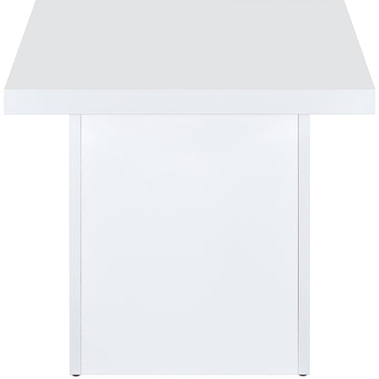  Coaster Furniture Devar 710898-S3 3-piece Square Coffee End Table Set - White High Gloss IMAGE 6