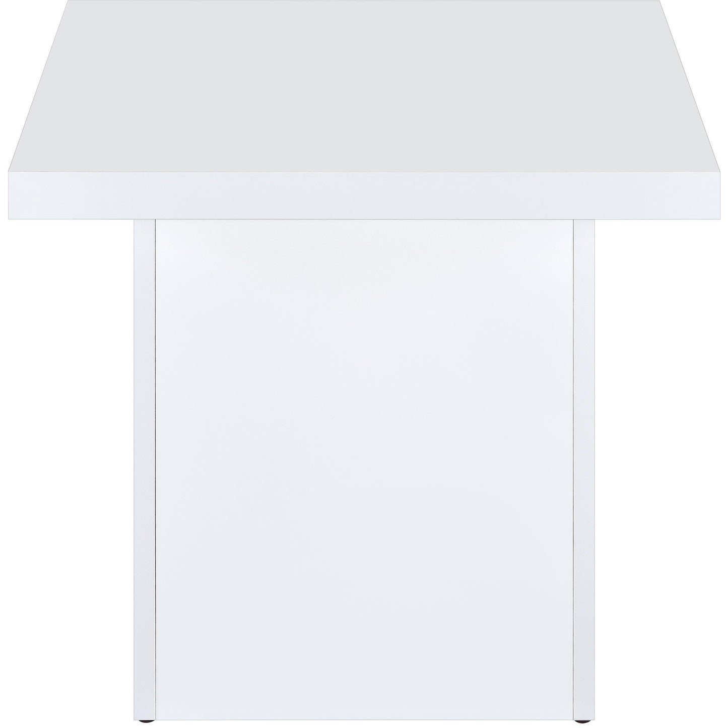 Coaster Furniture Devar 710898-S3 3-piece Square Coffee End Table Set - White High Gloss IMAGE 7