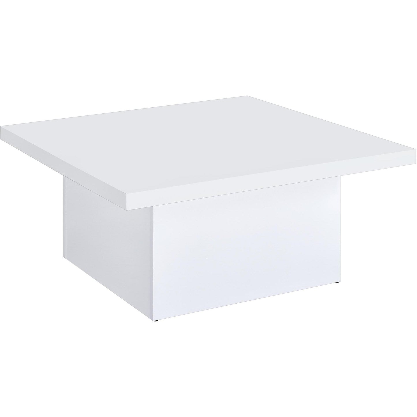  Coaster Furniture Devar 710898-S3 3-piece Square Coffee End Table Set - White High Gloss IMAGE 8