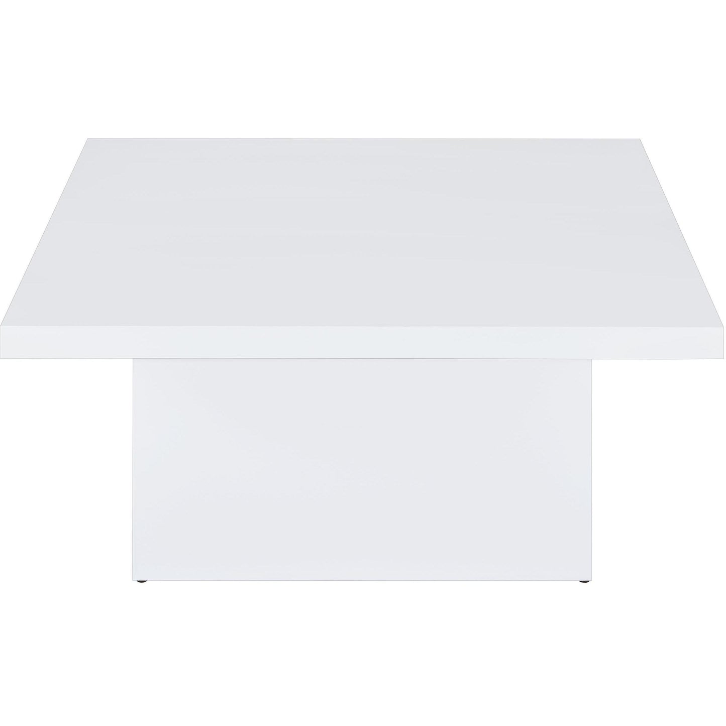  Coaster Furniture Devar 710898-S3 3-piece Square Coffee End Table Set - White High Gloss IMAGE 9