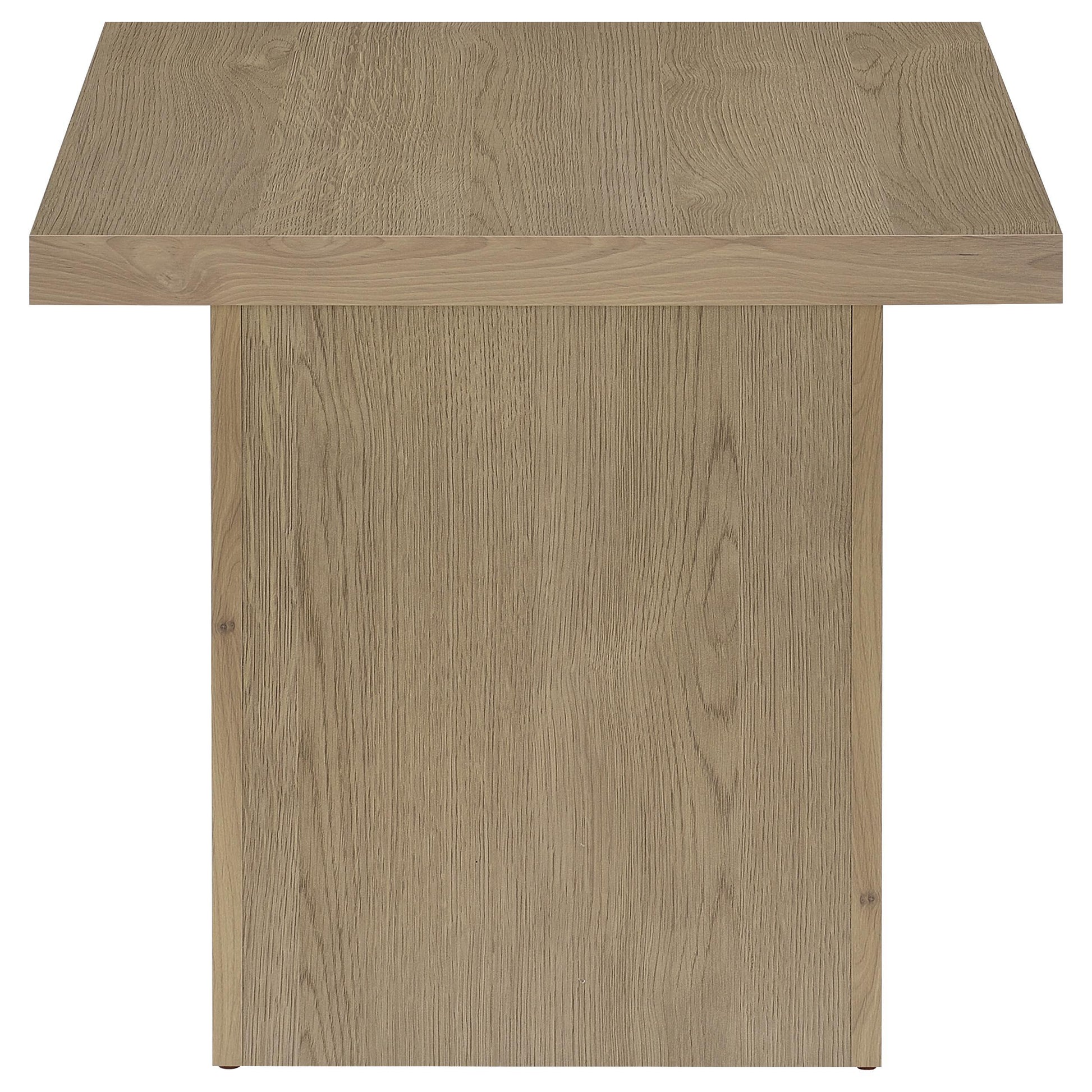  Coaster Furniture Devar 710917 Square Engineered Wood End Table - Latte IMAGE 3