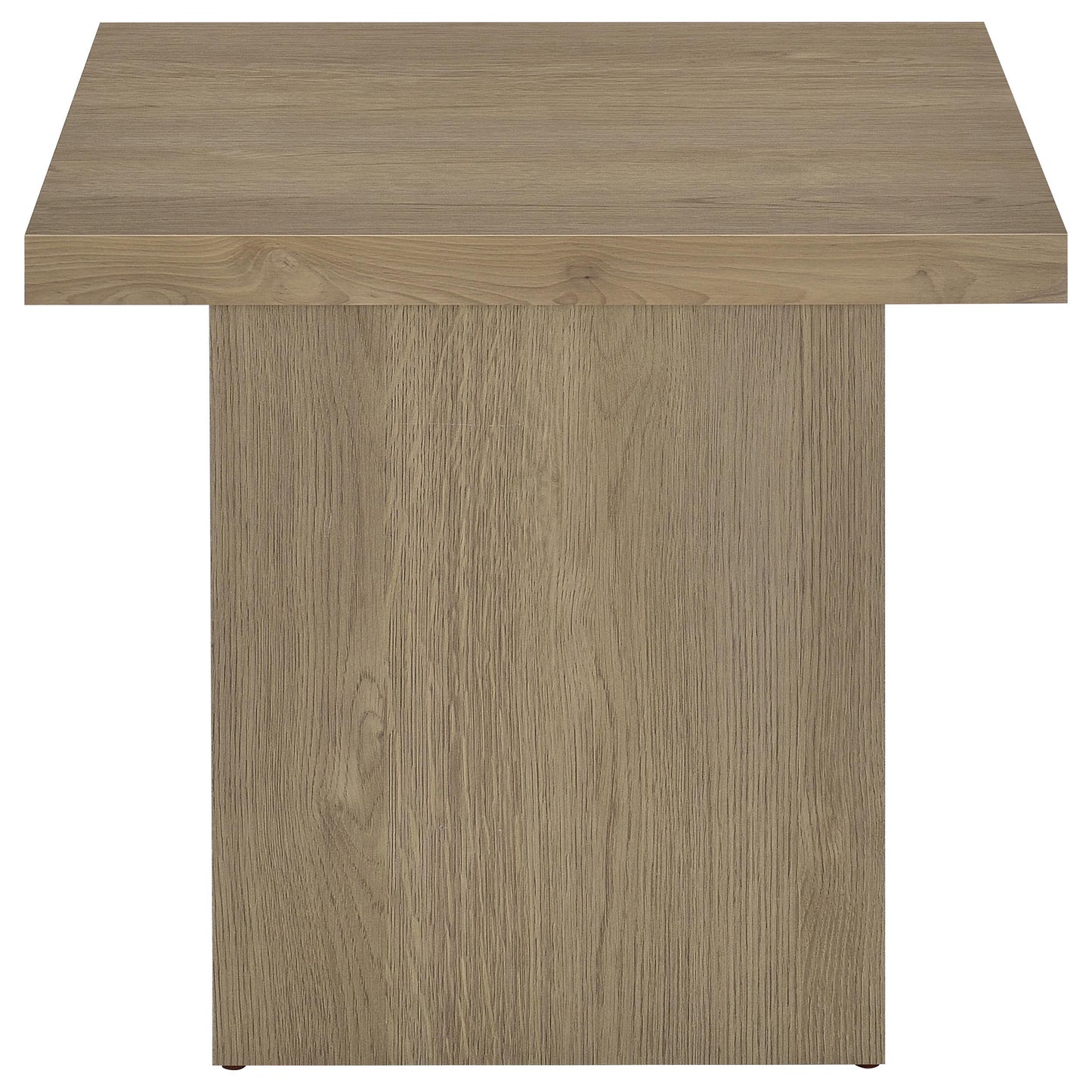  Coaster Furniture Devar 710917 Square Engineered Wood End Table - Latte IMAGE 5