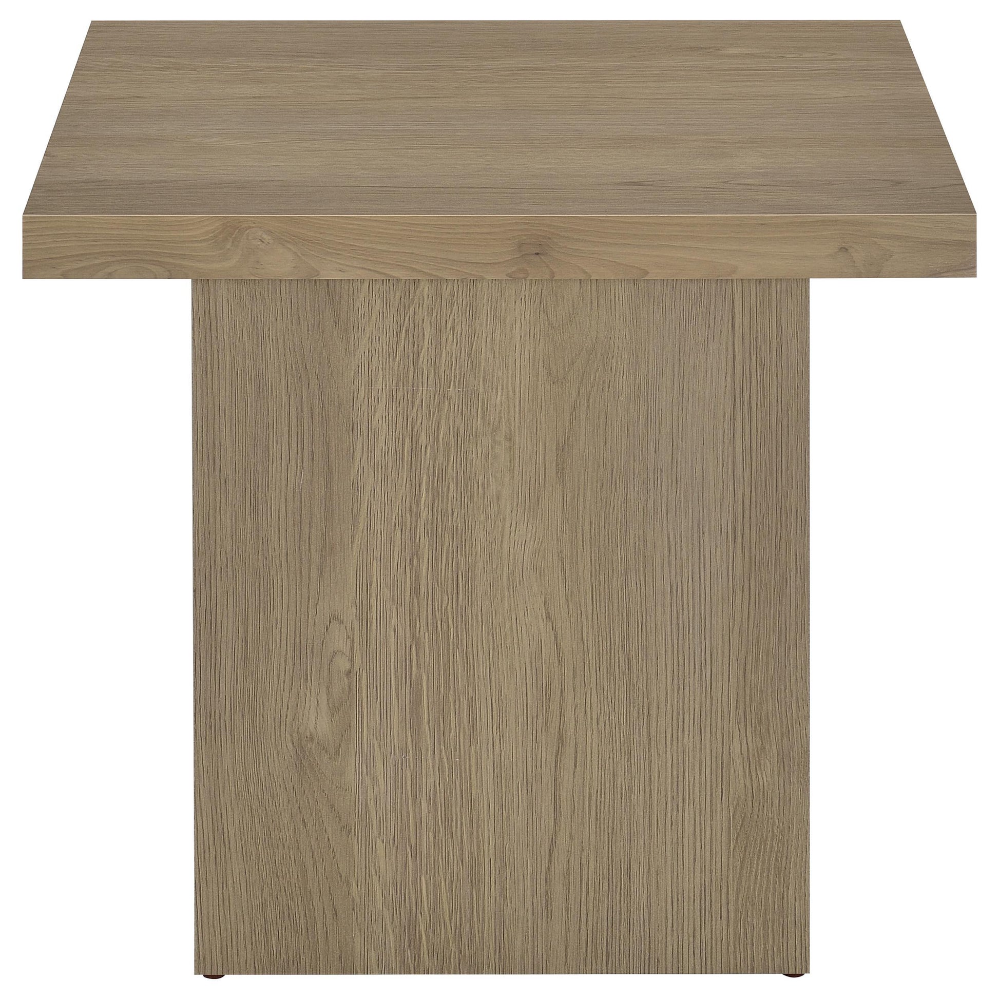  Coaster Furniture Devar 710917 Square Engineered Wood End Table - Latte IMAGE 5
