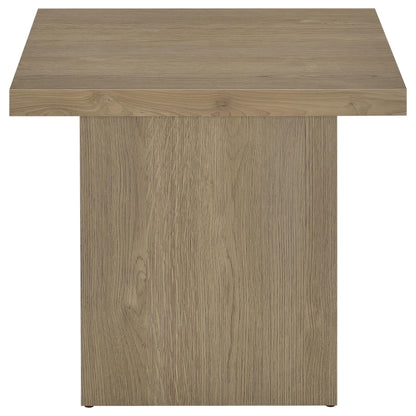  Coaster Furniture Devar 710917 Square Engineered Wood End Table - Latte IMAGE 5