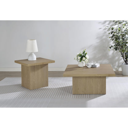 Coaster Furniture Devar 710917 Square Engineered Wood End Table - Latte IMAGE 8