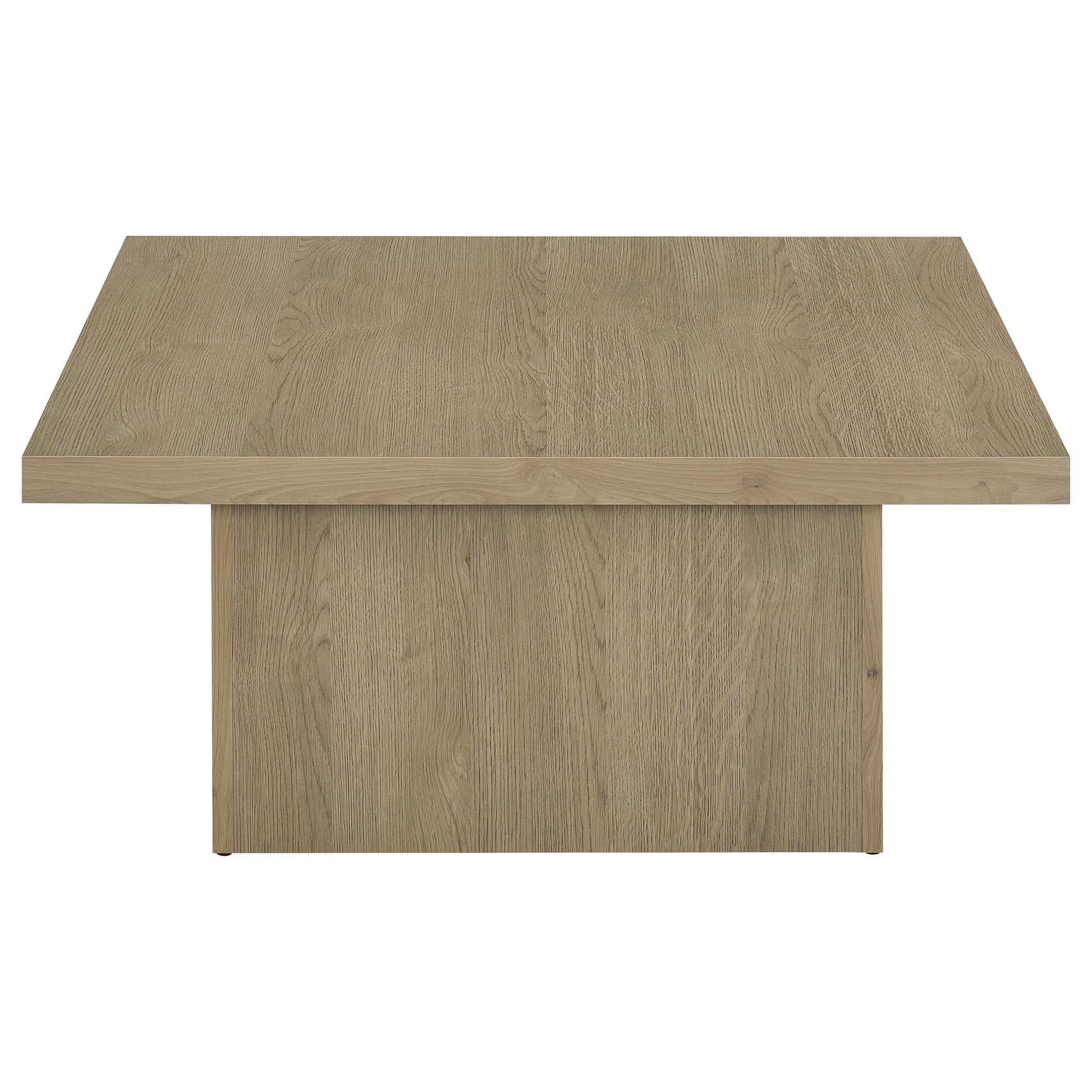  Coaster Furniture Devar 710918 Square Engineered Wood Coffee Table - Latte IMAGE 3