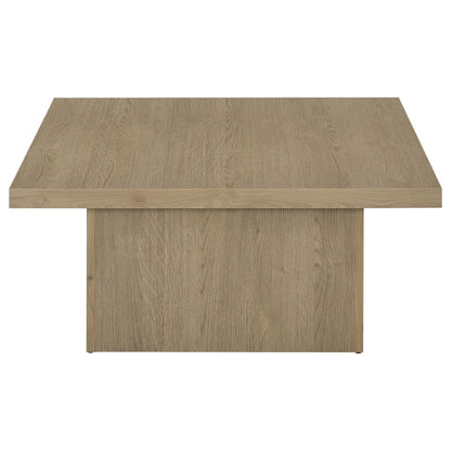  Coaster Furniture Devar 710918 Square Engineered Wood Coffee Table - Latte IMAGE 5