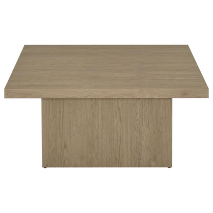  Coaster Furniture Devar 710918 Square Engineered Wood Coffee Table - Latte IMAGE 6