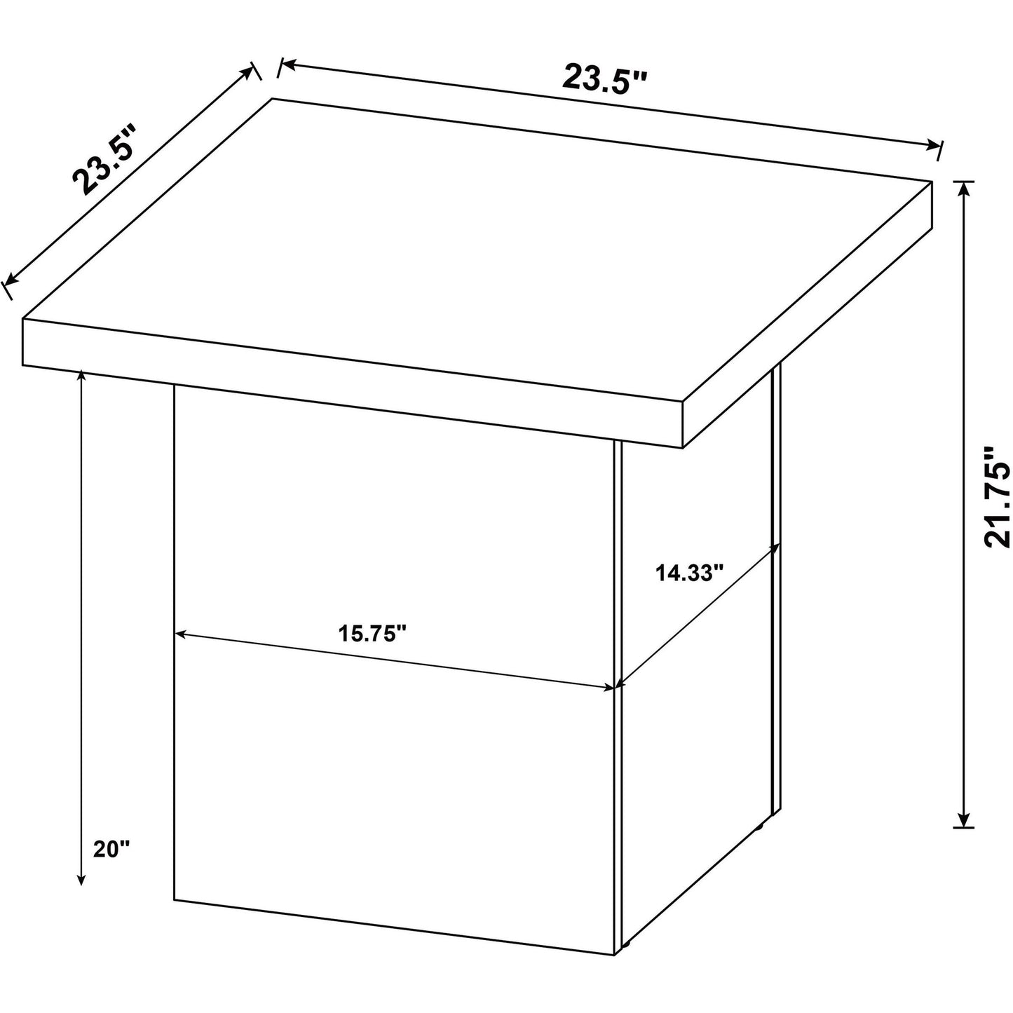  Coaster Furniture Devar 710918-S3 3-piece Square Cocktail Coffee End Table Set - Latte IMAGE 14