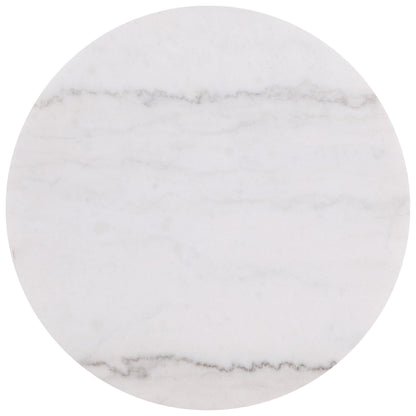  Coaster Furniture Jason 711417 Round White Marble Top End Table - Greige IMAGE 7