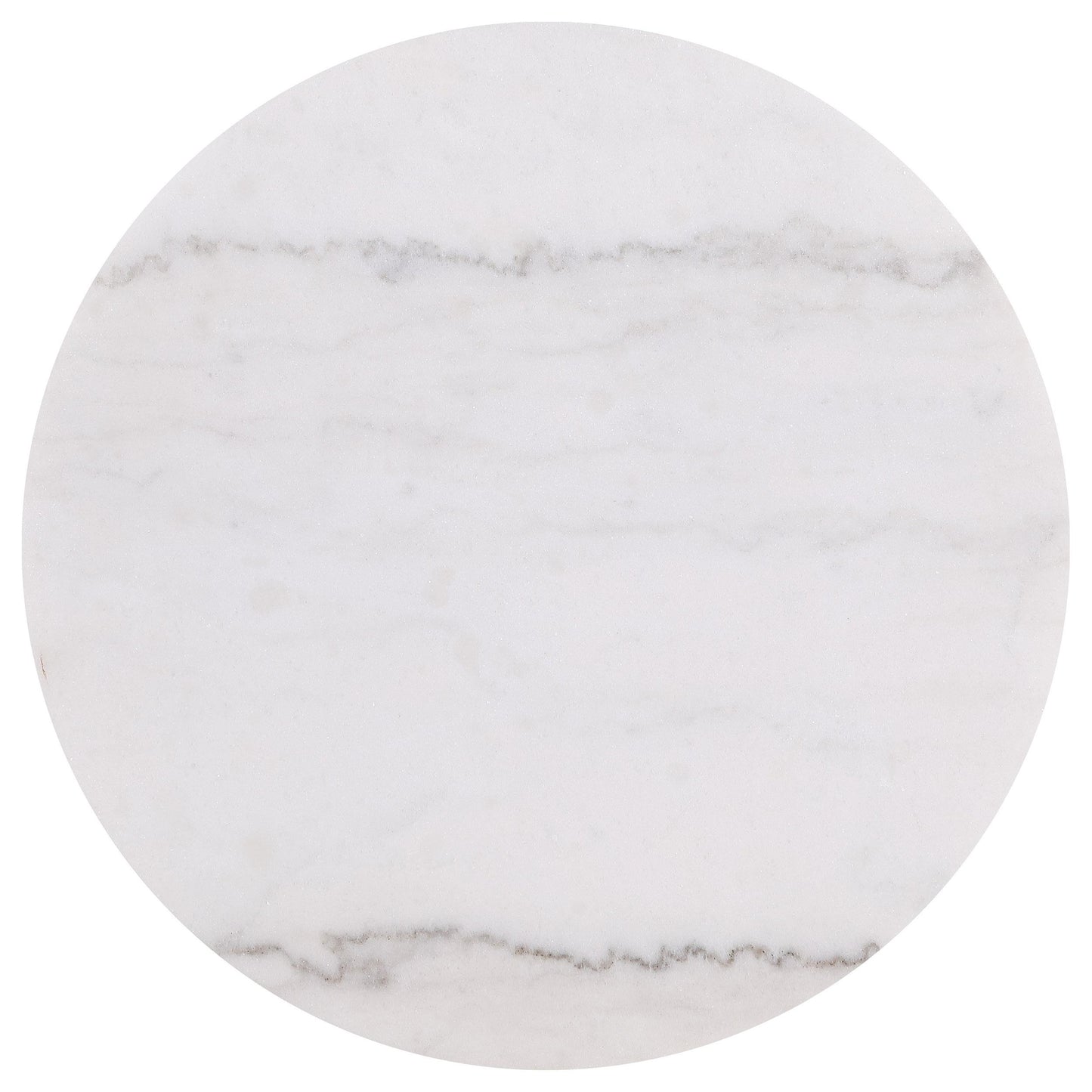  Coaster Furniture Jason 711418-S3 3-piece Round White Marble Coffee Table Set - Greige IMAGE 3