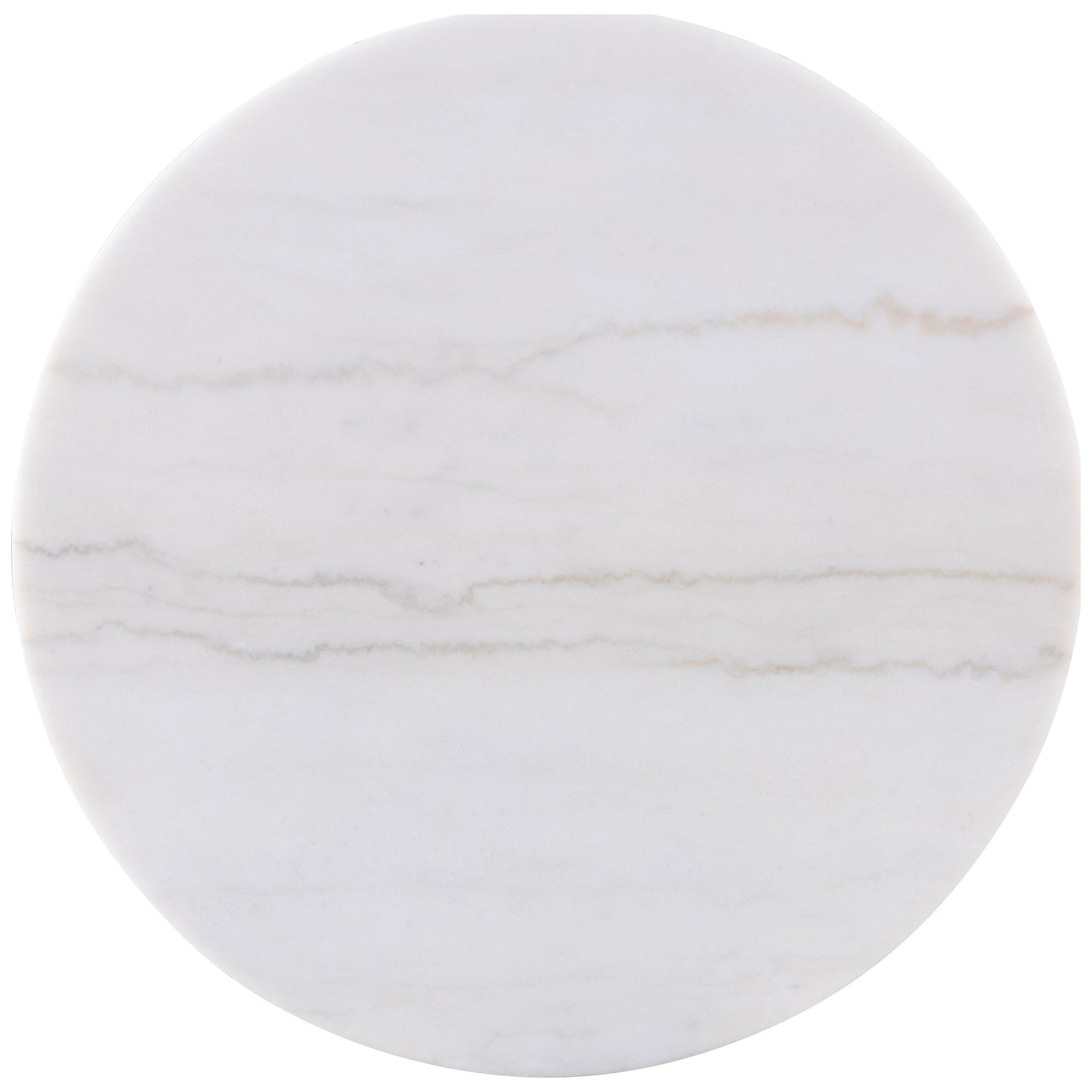  Coaster Furniture Jason 711418-S3 3-piece Round White Marble Coffee Table Set - Greige IMAGE 6