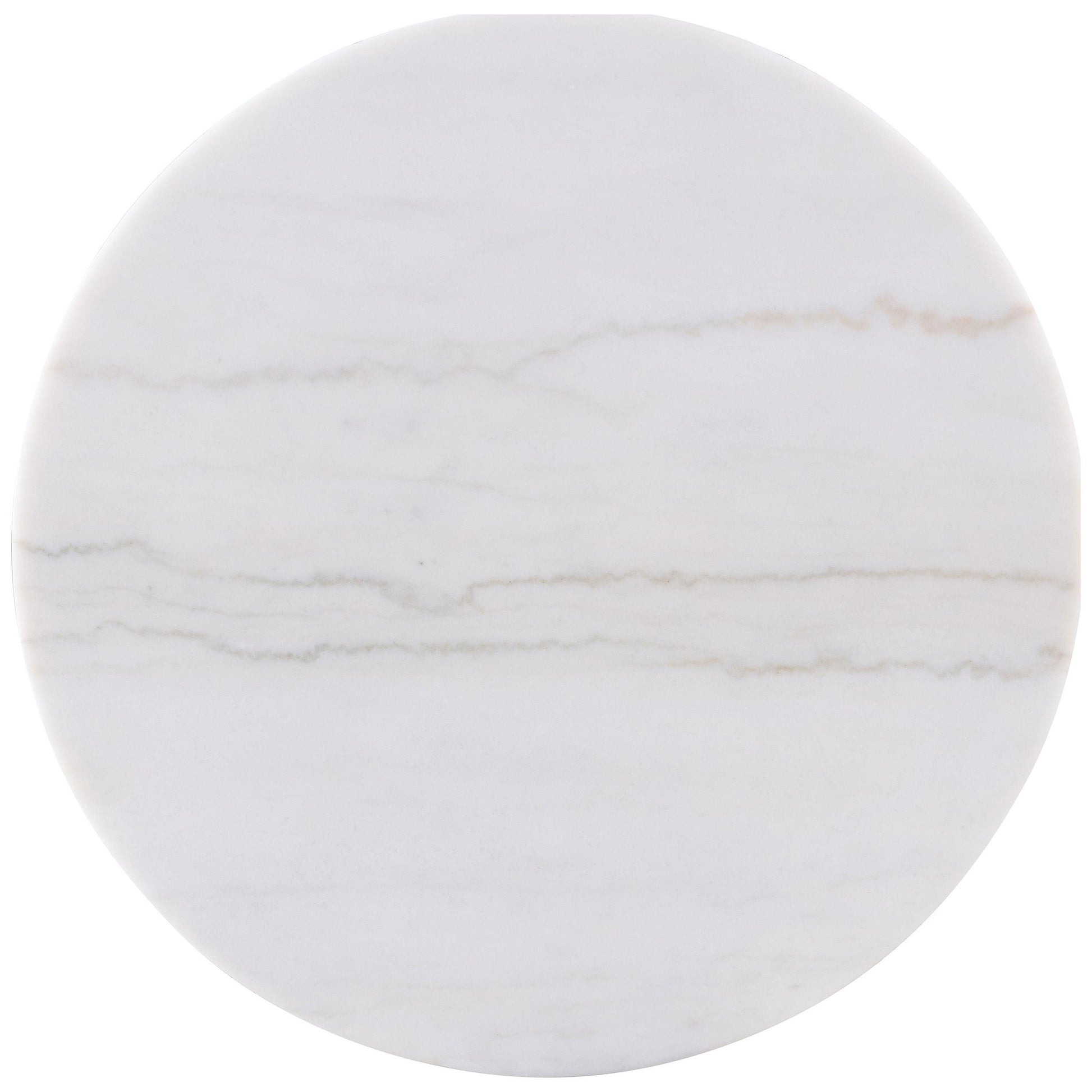  Coaster Furniture Jason 711418-S3 3-piece Round White Marble Coffee Table Set - Greige IMAGE 6
