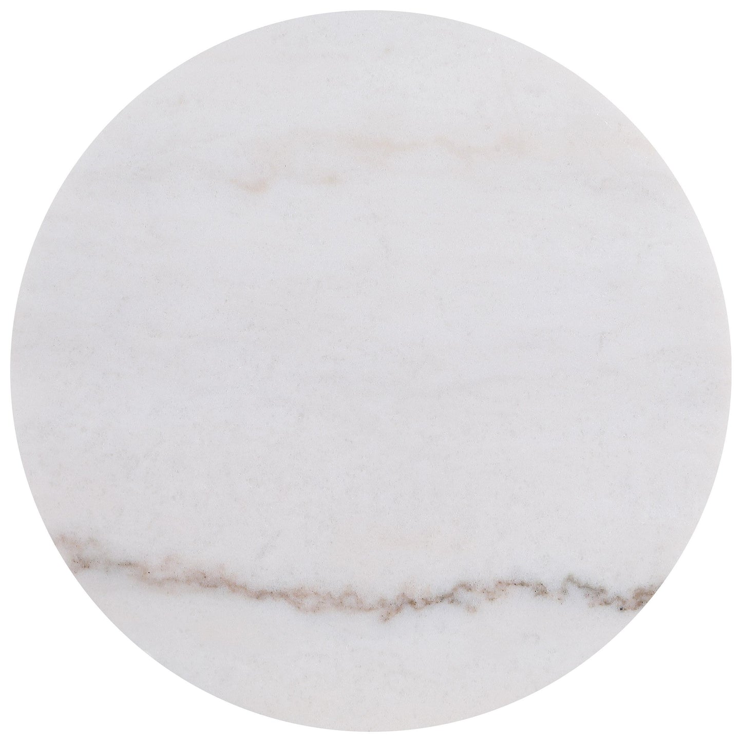  Coaster Furniture Jason 712418-S3 3-piece Round White Marble Coffee Table Set - Honey Brown IMAGE 5