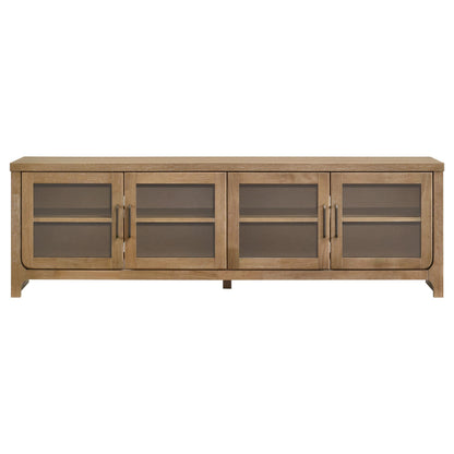  Coaster Furniture Brenham 720130 79-inch 4-door TV Stand Media Console - Washed Oak IMAGE 12