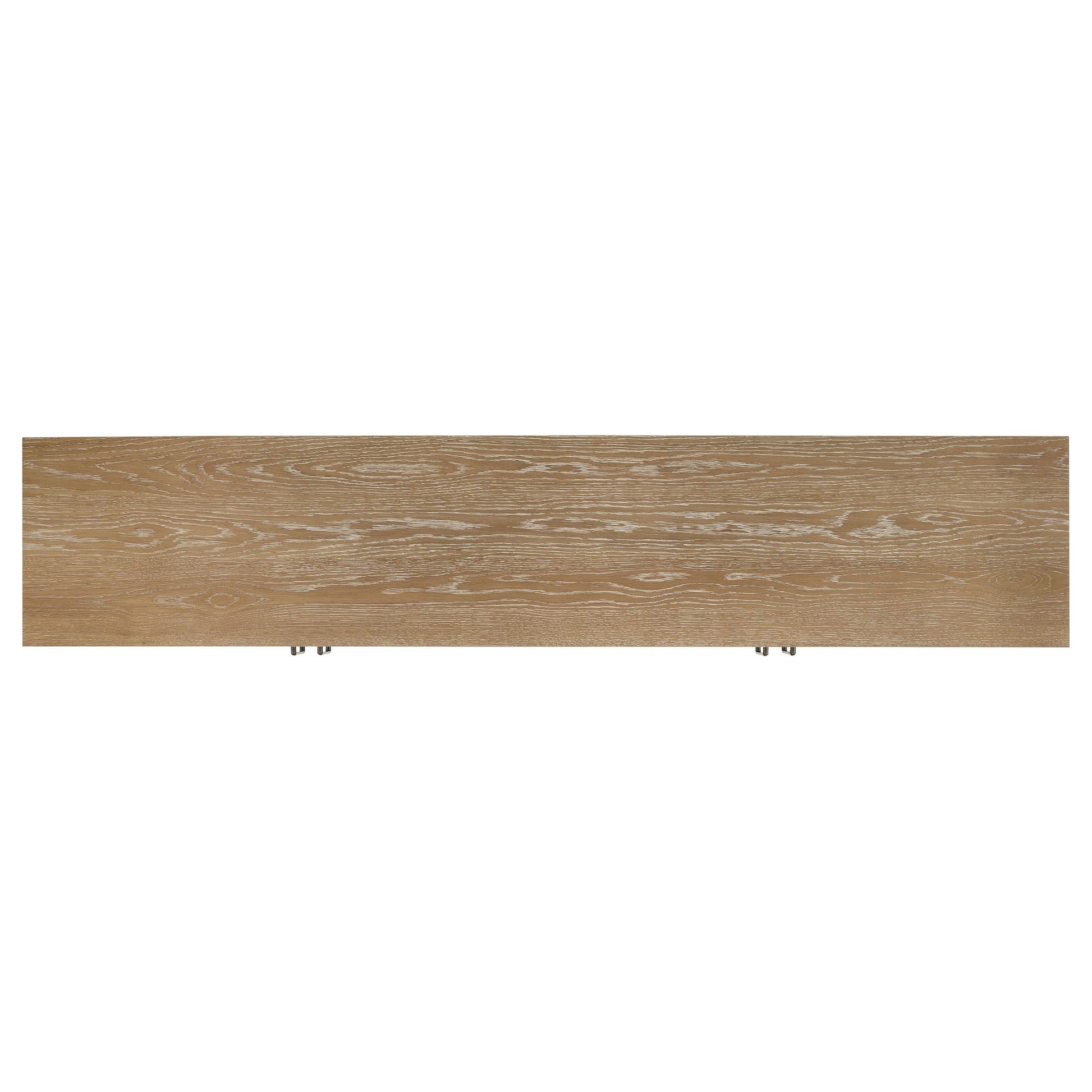  Coaster Furniture Brenham 720130 79-inch 4-door TV Stand Media Console - Washed Oak IMAGE 2