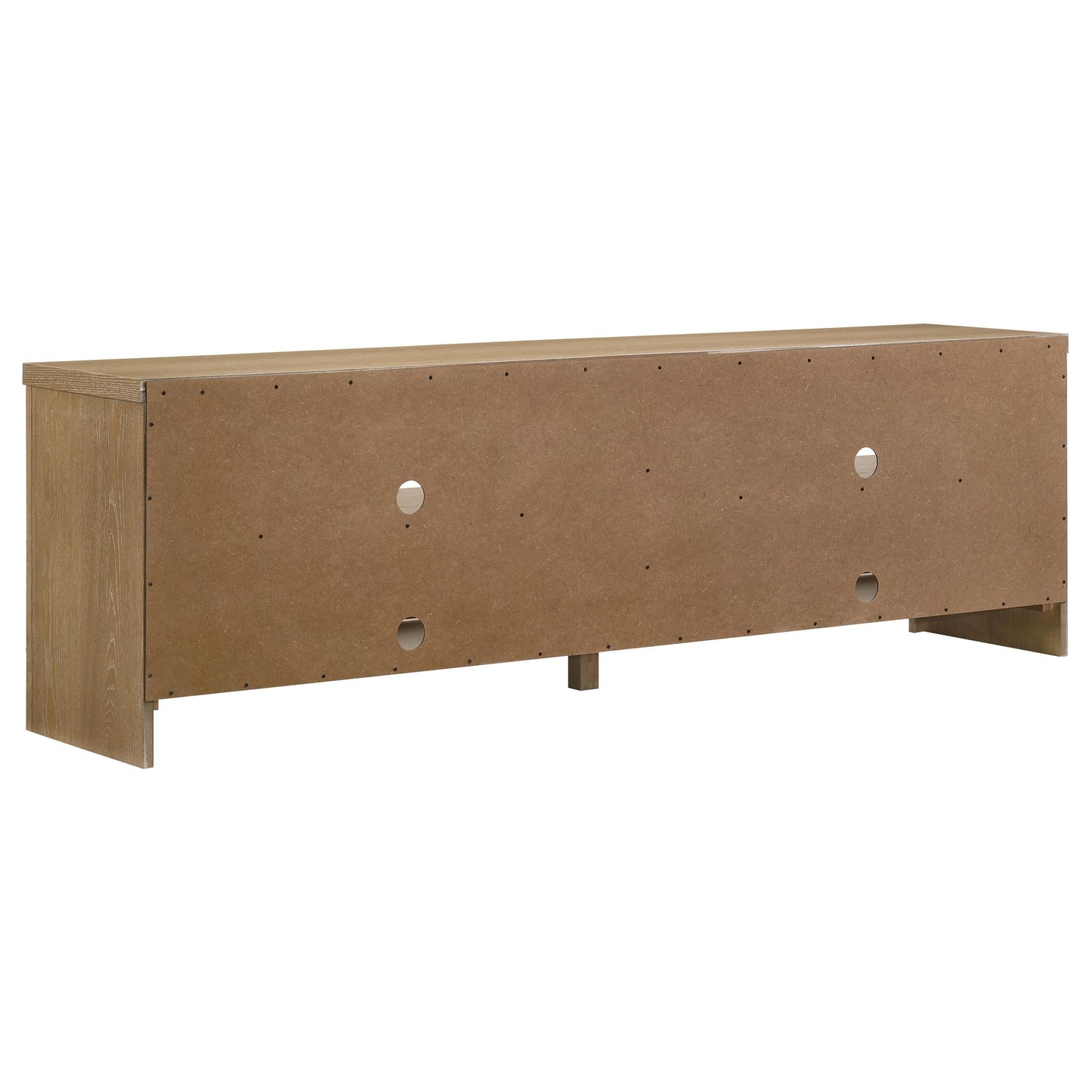  Coaster Furniture Brenham 720130 79-inch 4-door TV Stand Media Console - Washed Oak IMAGE 5