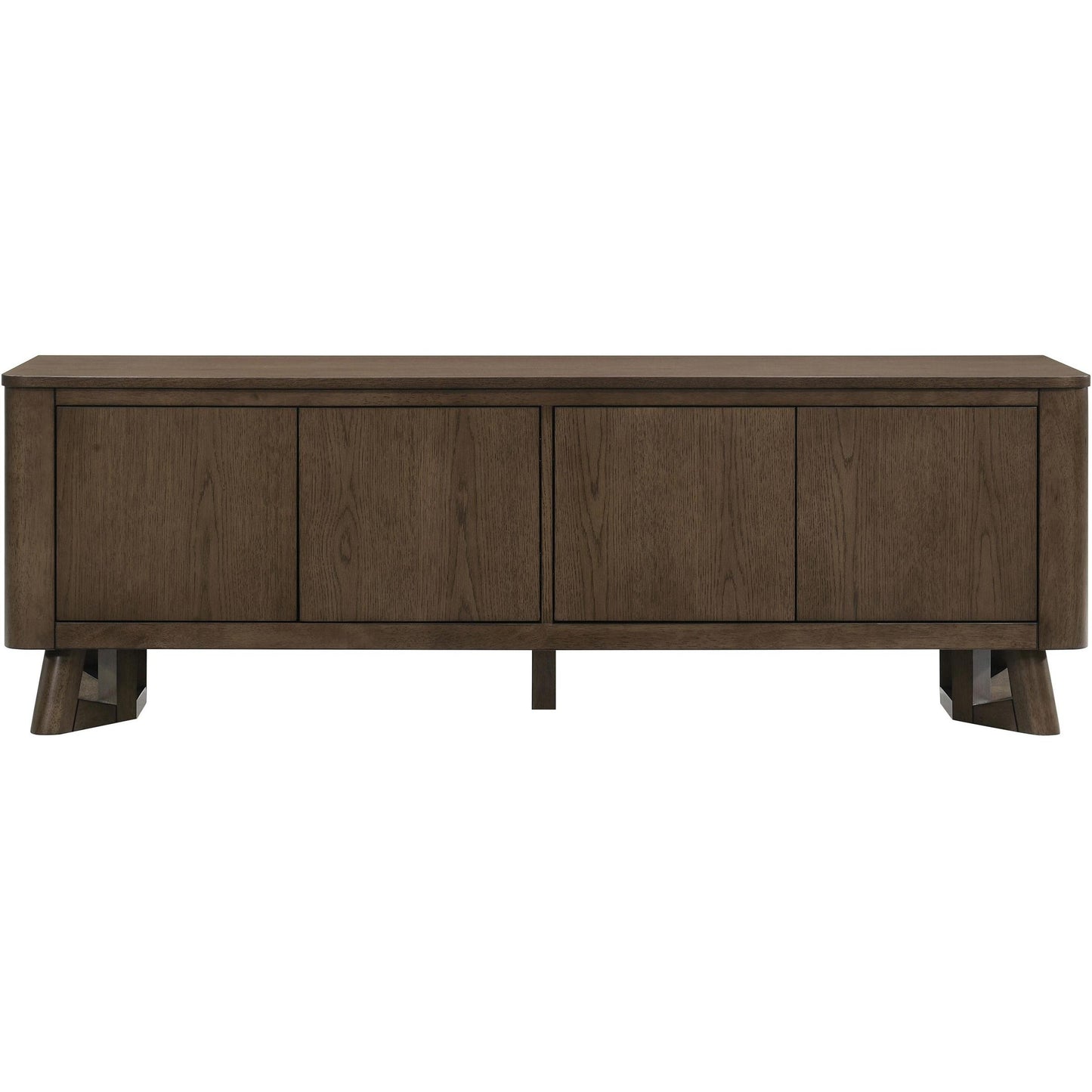  Coaster Furniture Trotter 720133 71-inch 4-Door Wood TV Stand Media Console - Brown IMAGE 4