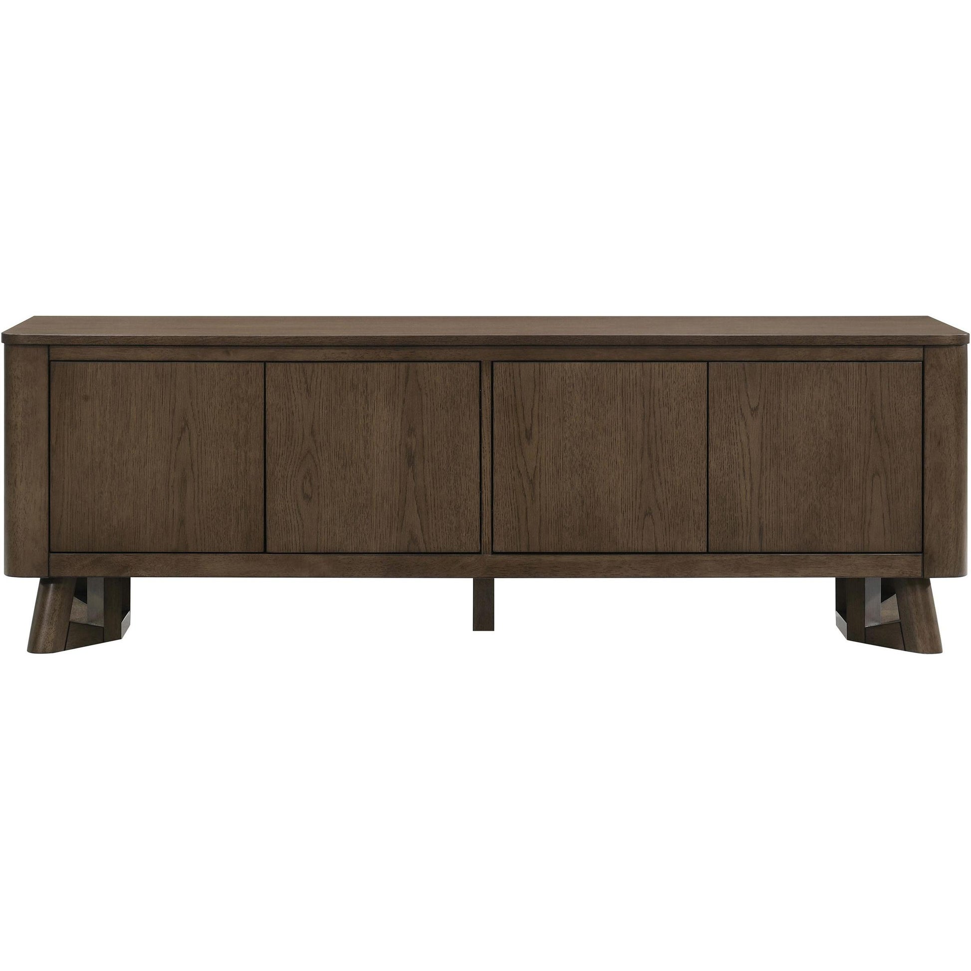  Coaster Furniture Trotter 720133 71-inch 4-Door Wood TV Stand Media Console - Brown IMAGE 4
