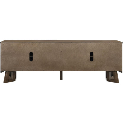  Coaster Furniture Trotter 720133 71-inch 4-Door Wood TV Stand Media Console - Brown IMAGE 9