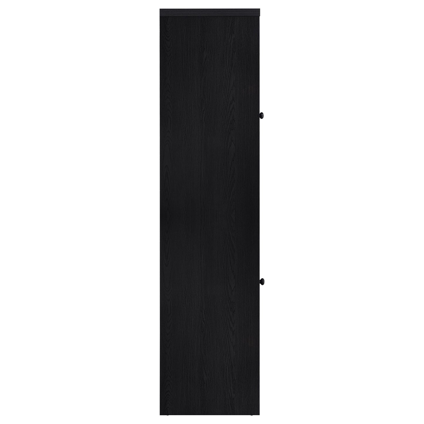  Coaster Furniture Denison 720224 67-inch 2-door Media Tower Storage Cabinet - Black IMAGE 2