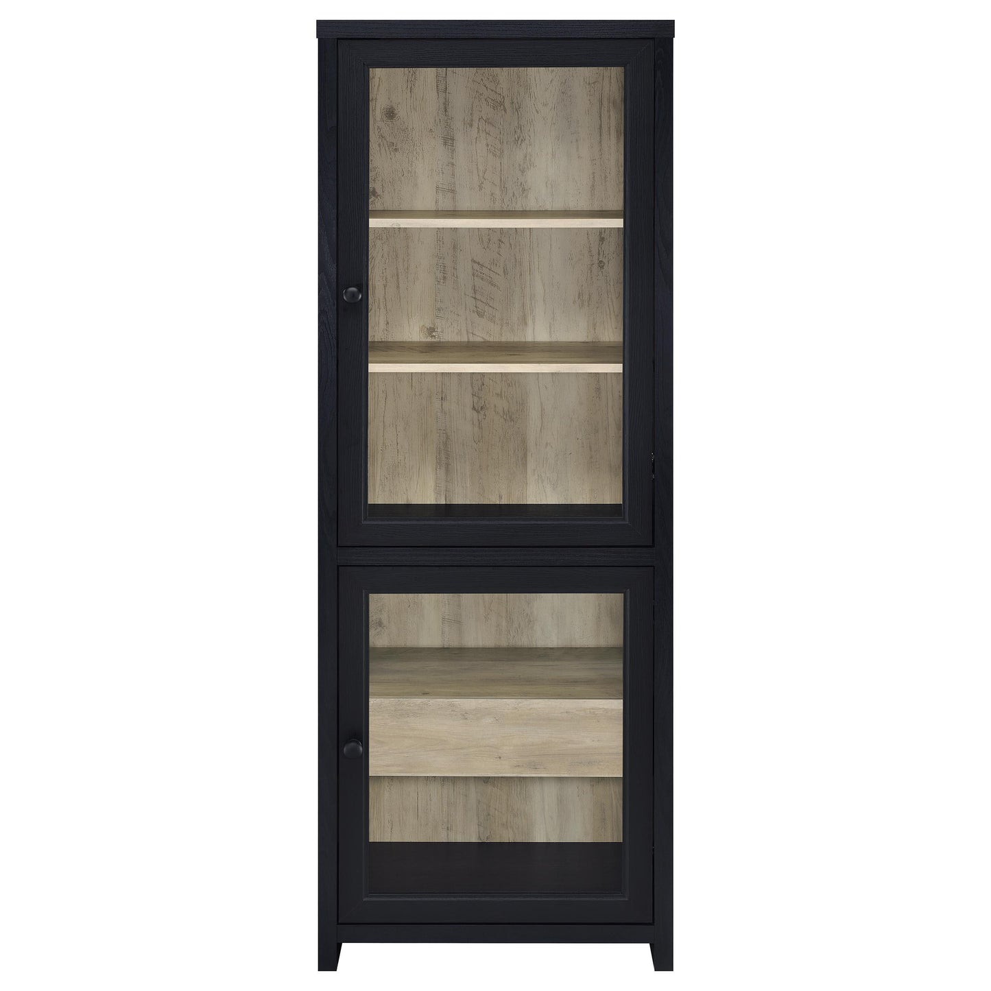  Coaster Furniture Denison 720224 67-inch 2-door Media Tower Storage Cabinet - Black IMAGE 9