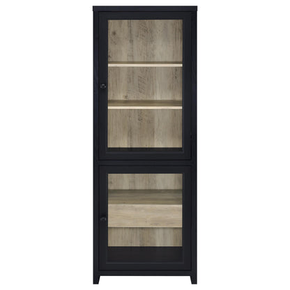  Coaster Furniture Denison 720224 67-inch 2-door Media Tower Storage Cabinet - Black IMAGE 9