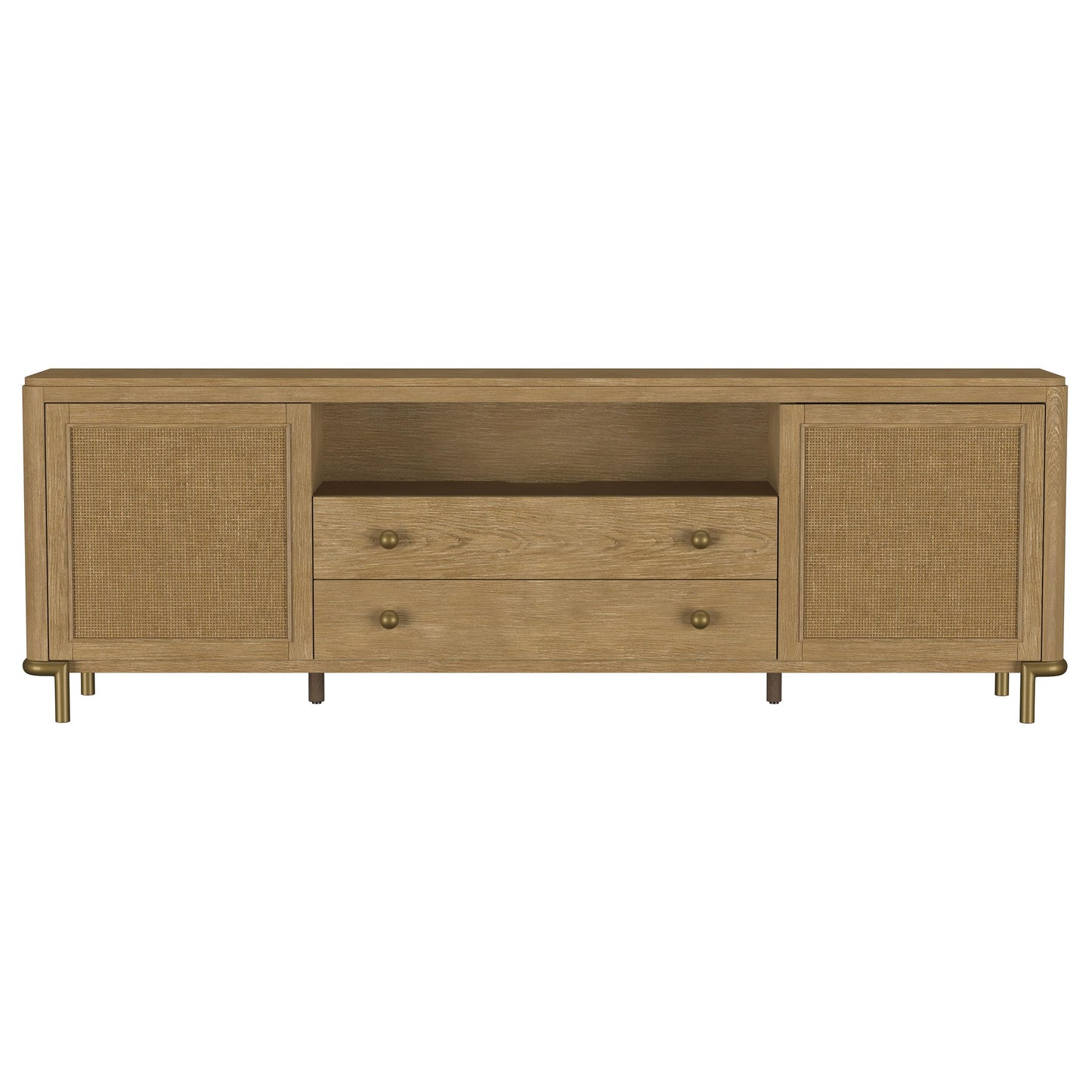  Coaster Furniture Arini 720253 Rattan Cane 2-door TV Stand Media Console - Sand Wash IMAGE 13