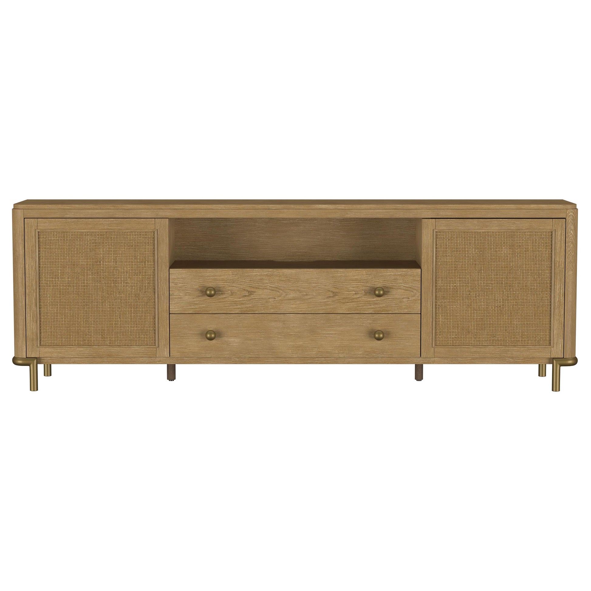  Coaster Furniture Arini 720253 Rattan Cane 2-door TV Stand Media Console - Sand Wash IMAGE 13