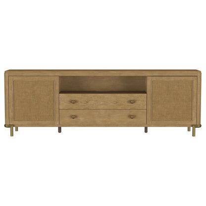  Coaster Furniture Arini 720253 Rattan Cane 2-door TV Stand Media Console - Sand Wash IMAGE 13