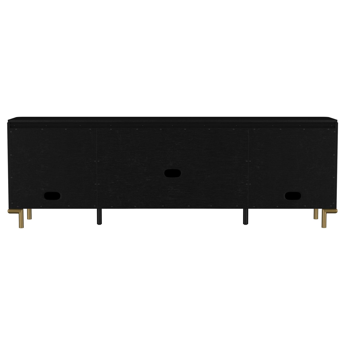  Coaster Furniture Arini 720263 Rattan Cane 2-door TV Stand Media Console - Black IMAGE 6