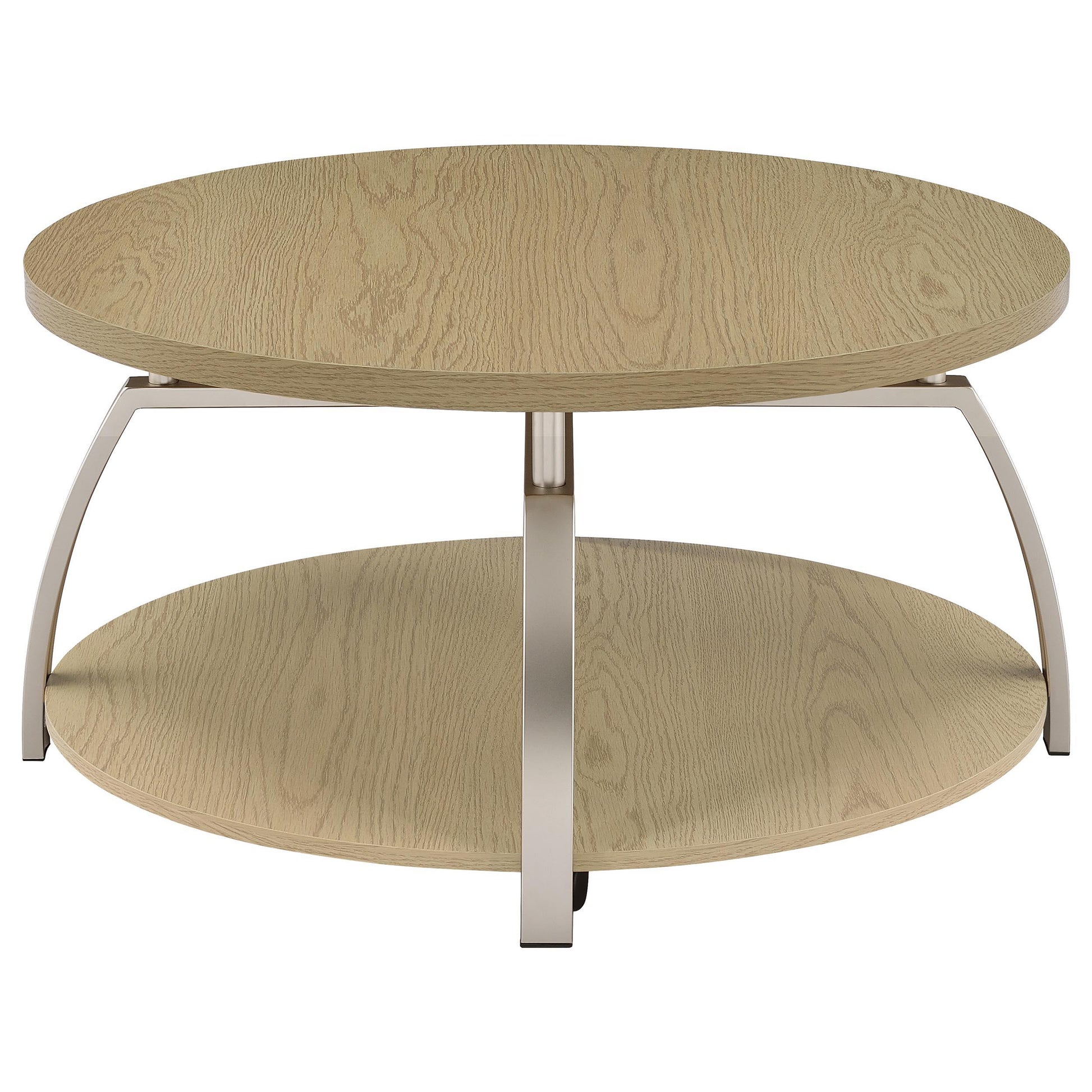  Coaster Furniture Dacre 720318-S2 2-piece Round Coffee and End Table Set - Greige IMAGE 8