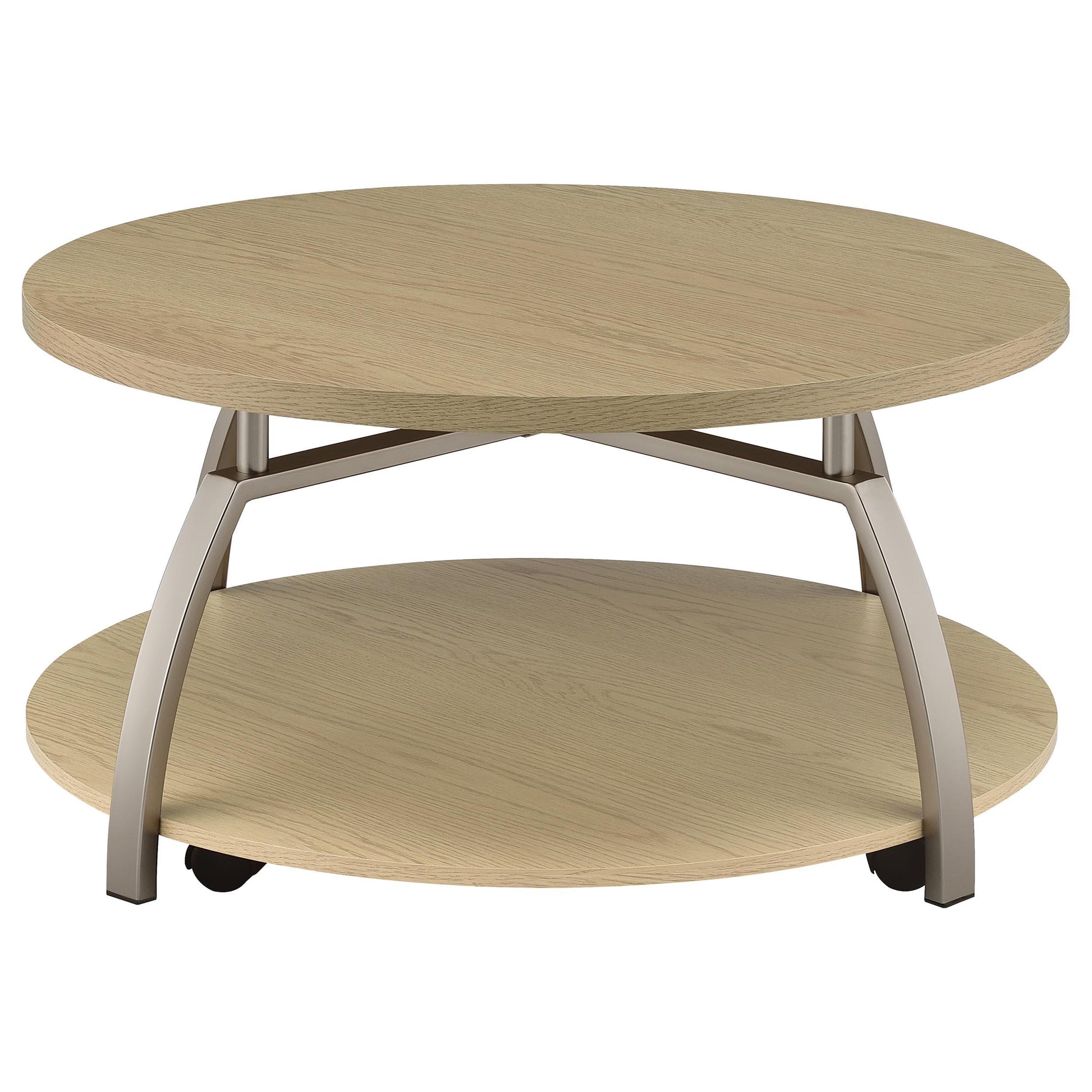  Coaster Furniture Dacre 720318-S3 3-piece Round Coffee and End Table Set - Greige IMAGE 7