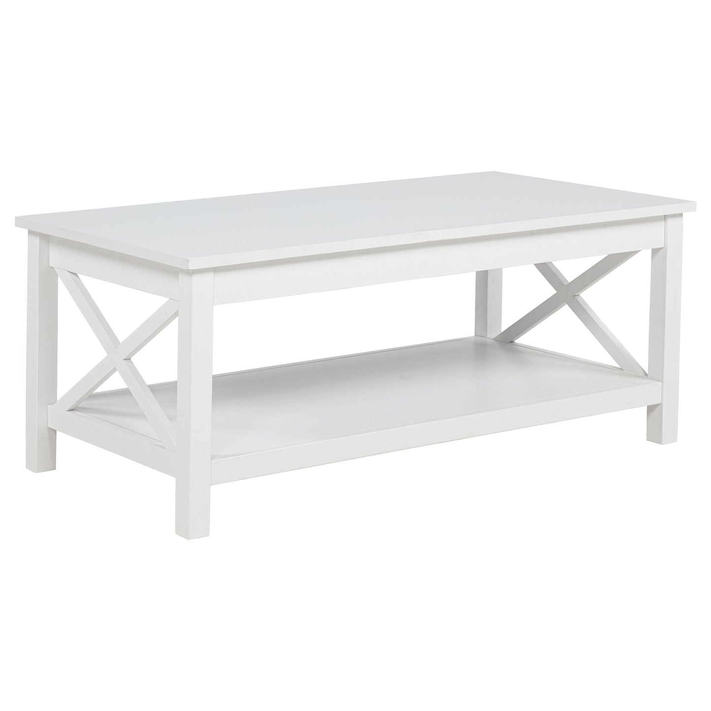  Coaster Furniture Skyview 722088-S2 2-piece Rectangular Lift Top Coffee Table Set - White IMAGE 11