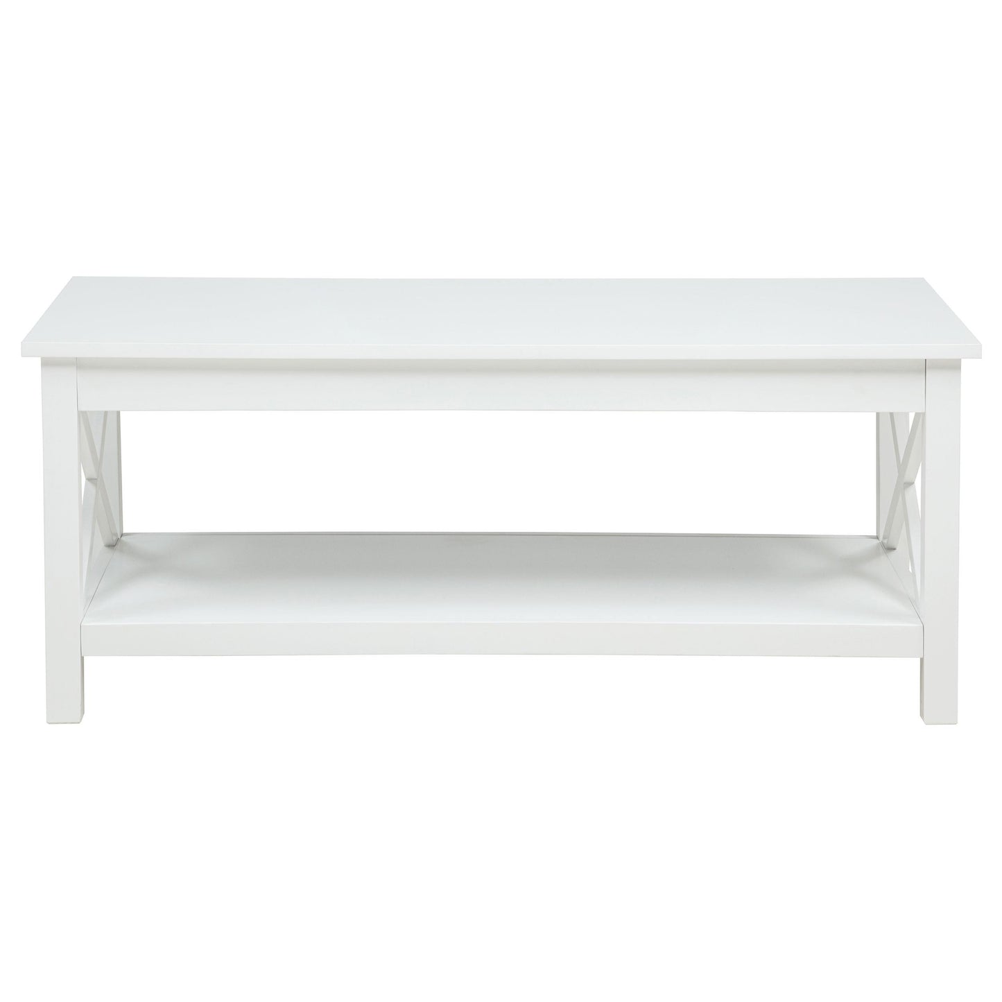  Coaster Furniture Skyview 722088-S2 2-piece Rectangular Lift Top Coffee Table Set - White IMAGE 4