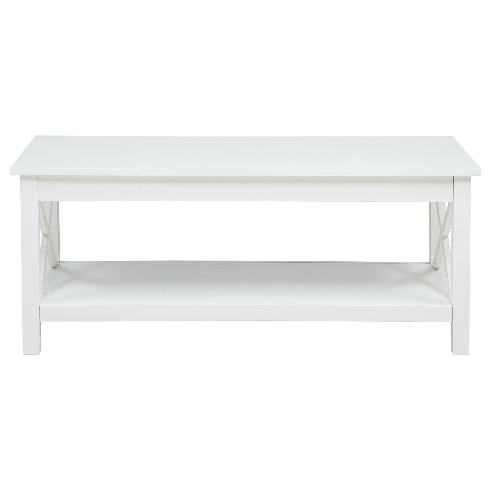  Coaster Furniture Skyview 722088-S2 2-piece Rectangular Lift Top Coffee Table Set - White IMAGE 4