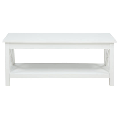  Coaster Furniture Skyview 722088-S2 2-piece Rectangular Lift Top Coffee Table Set - White IMAGE 4