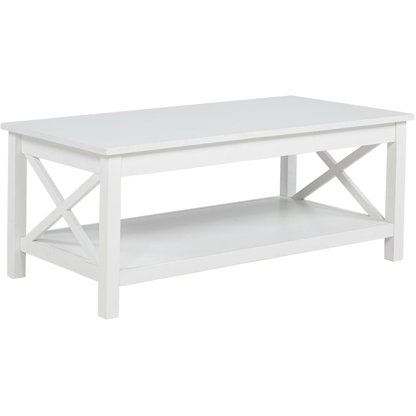  Coaster Furniture Skyview 722088-S3 3-piece Rectangular Lift Top Coffee Table Set - White IMAGE 7