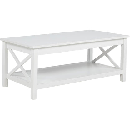  Coaster Furniture Skyview 722088-S3 3-piece Rectangular Lift Top Coffee Table Set - White IMAGE 7