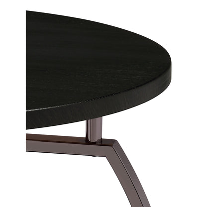  Coaster Furniture Dacre 722208-S3 3-piece Round Coffee and End Table Set - Dark Charcoal IMAGE 2