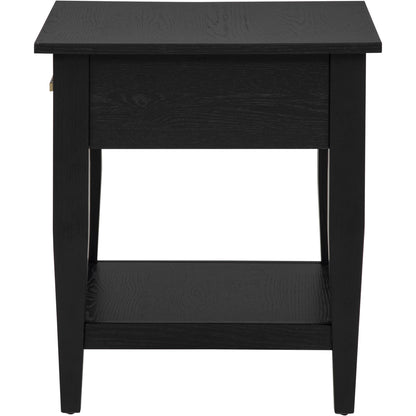  Coaster Furniture Lindenton 722727 1-drawer Wood Occasional End Table - Black IMAGE 7