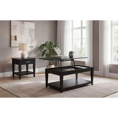 Coaster Furniture Lindenton 722728 Lift-Top Occasional Coffee Table - Black IMAGE 14
