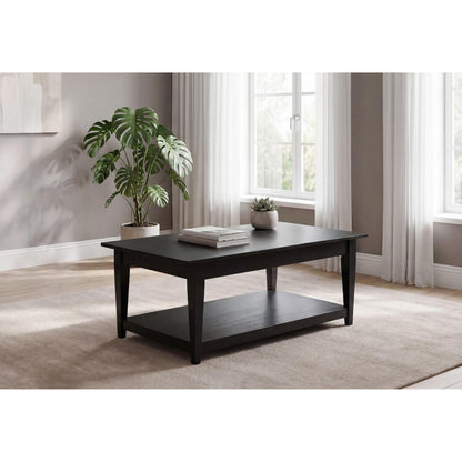  Coaster Furniture Lindenton 722728 Lift-Top Occasional Coffee Table - Black IMAGE 2